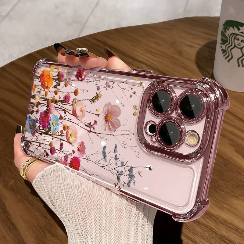 Luxury Night White Rose Cherry Blossom Phone Case - Artistic Painting Cover