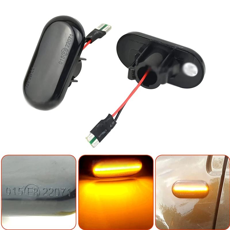 2 Pz Per Renault Clio 1 2 Kangoo Megane Twingo Master Espace Led Indicatore Laterale Dinamico Indicatore Di Direzione Luce Lampeggiante Sequenziale