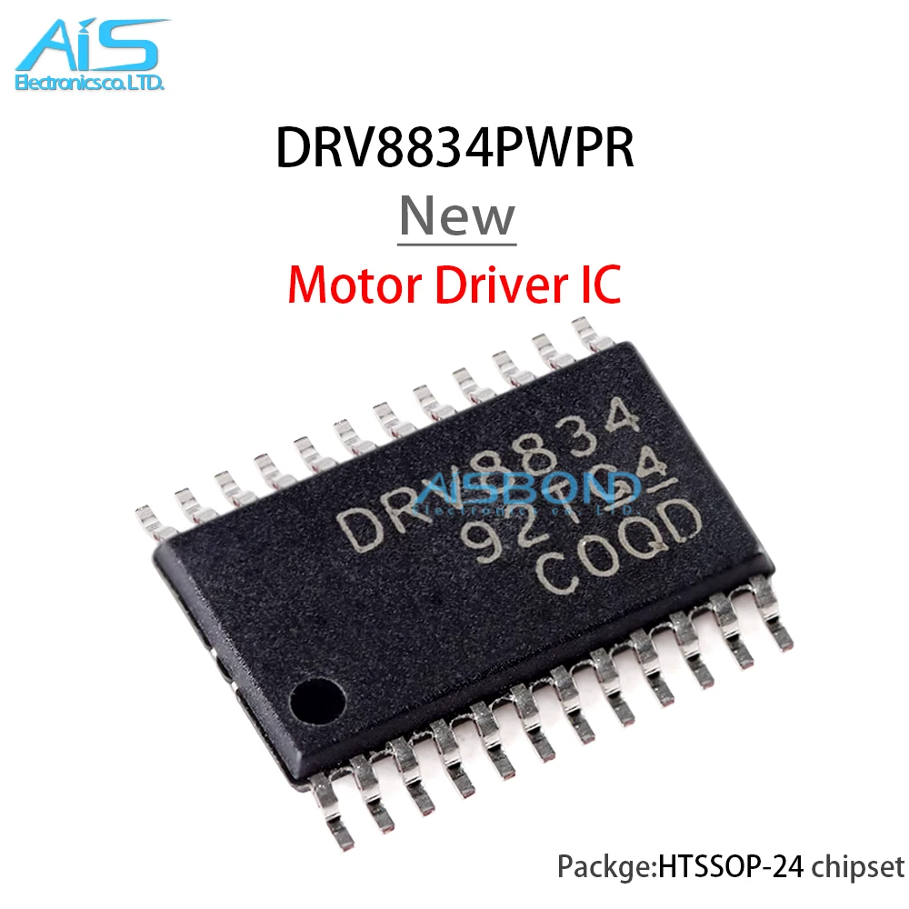 

New DRV8834PWPR DRV8834 HTSSOP-24 dual H-bridge stepper Motor Driver IC