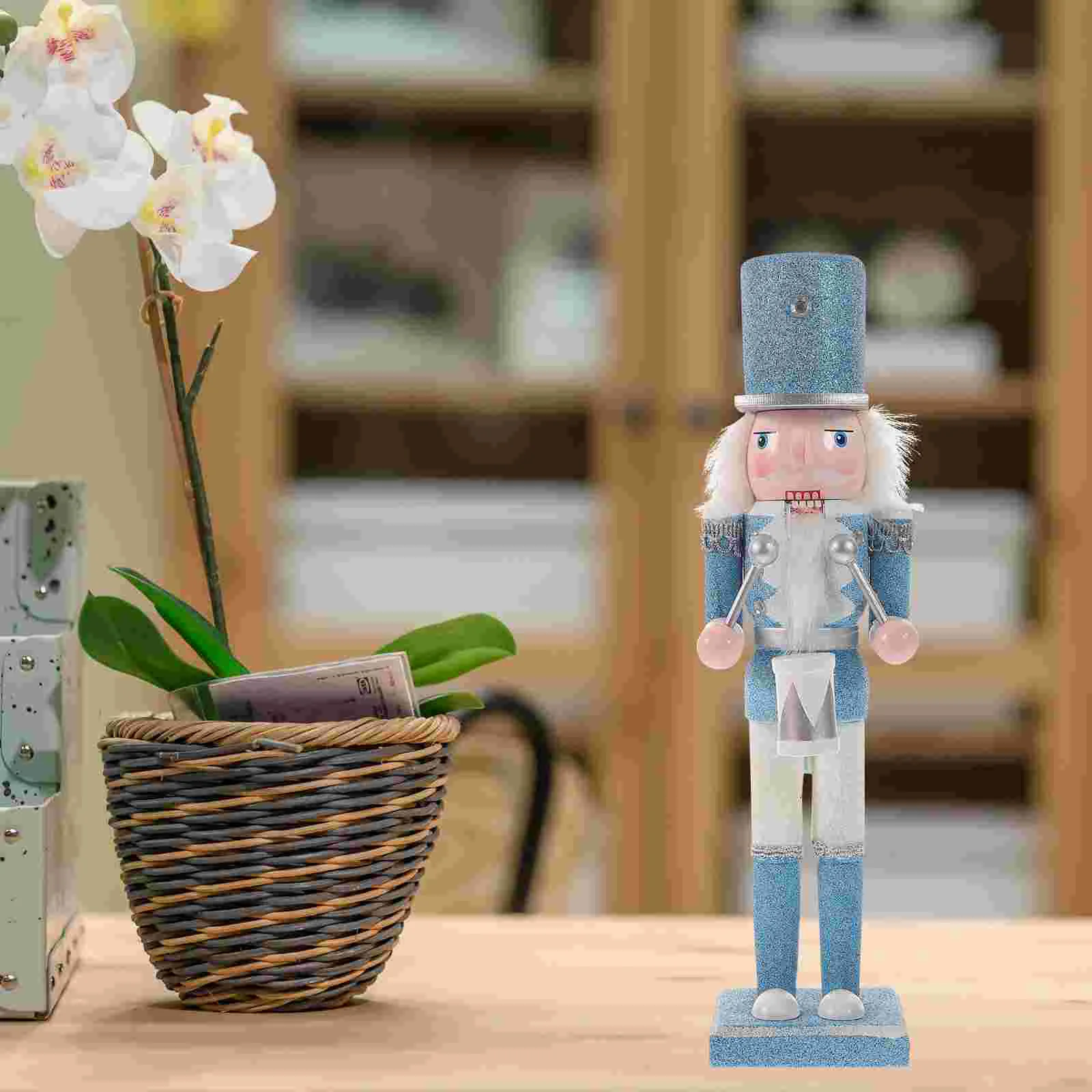 

Christmas Nutcracker Traditional Wooden Pink Nutcracker Ornament Holiday Nutcracker Soldier Figure Christmas Advent Nutcrackers