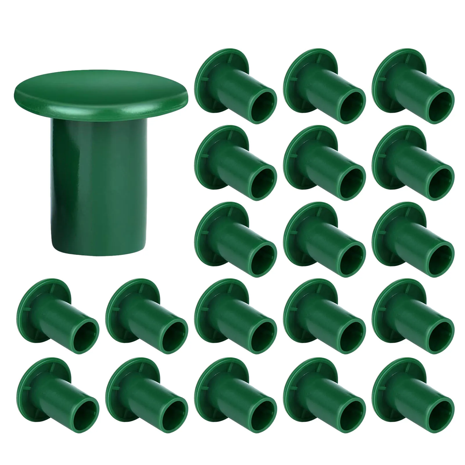 Bamboo Cane Caps 48 Pieces Soft And Durable Green Rubber Protectors Toppers Covers For Bamboo Plant And Support Sticks