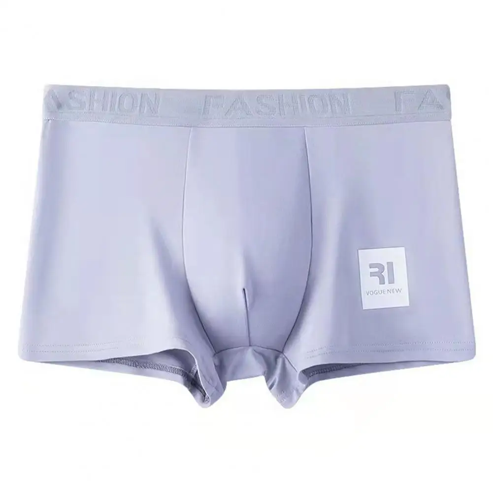 

Solid Color Men Panties Comfortable Men's Breathable Underwear Wide Waistband Shorts Solid Color Panties Mid-rise for Ultimate