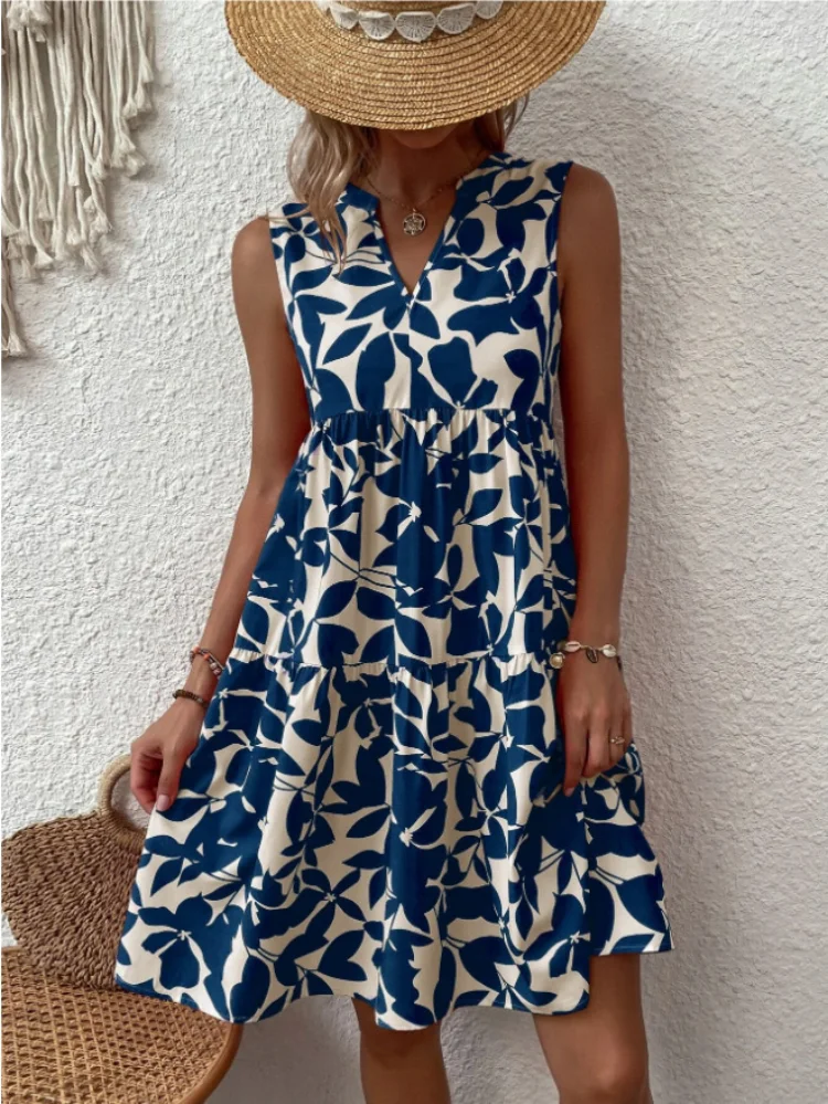 Alia Vestido de Mezclilla sin Mangas con Corte Moderno