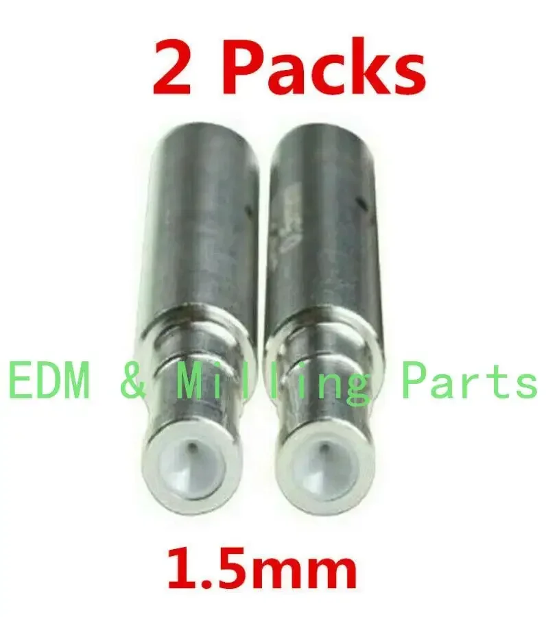 

2x EDM Drill Ceramic Electrode White Ceramic Guide 1.5mm Puncher Machine Part For EDM Wire Cut Ruby Electrical Mill Part