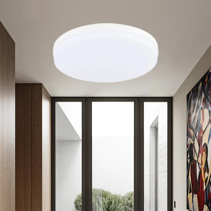 

Aesthetic Room Decoration Modern Home Decorations Balcony Bedroom Ceiling Light Office Simple 85-265v Circular Led Lights Garage