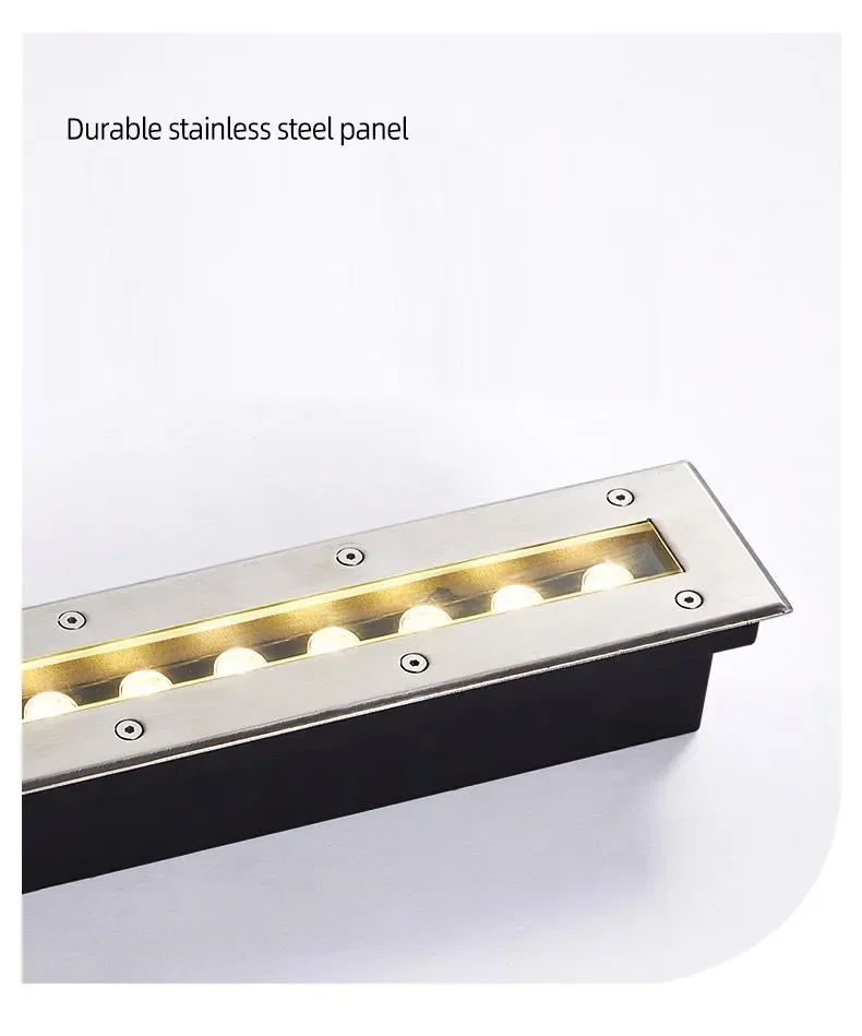 Description Picture 2 of itemLong Strip Outdoor Waterproof Led Spot IP67 Garden Border LED Underground Light 5W 9W Bar Rectangle Landscape Light