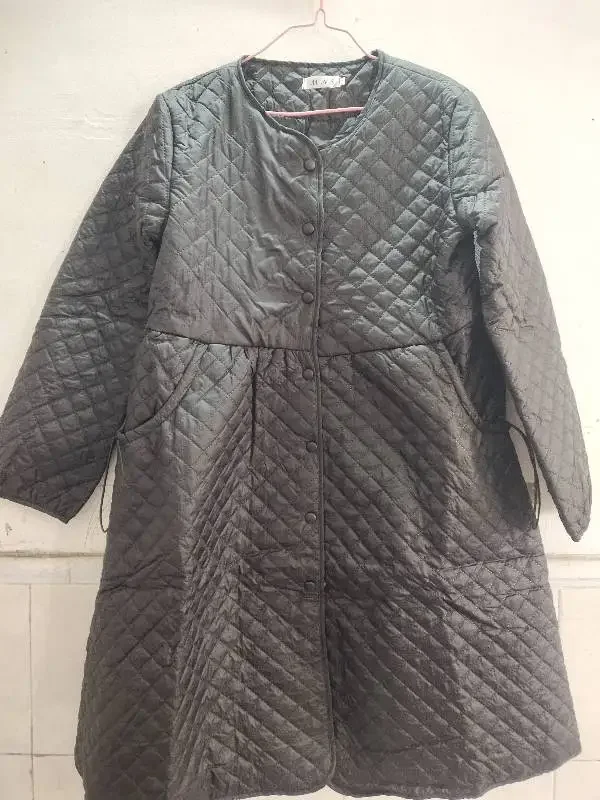 Winter Plus Size Over-the-knee Cotton-padded Jacket Maternity Turtleneck Coat Long Loose Pregnant Woman Outwear Pregnancy Coats