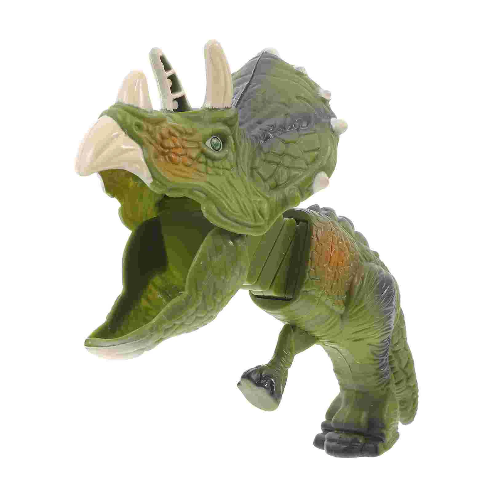 

Telescopic Dino Grabber Dinosaur Spring Clip Kids Toys Fun Prank Prop Tabletop Robot