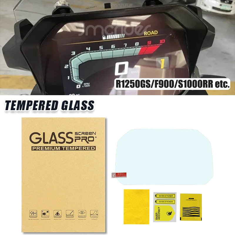 Film de tableau de bord d'écran de grappe de verre trempé pour BMW R1200 R1250GS Adventure C400X F900R/XR M1000RR S1000RR F850GS 19-24