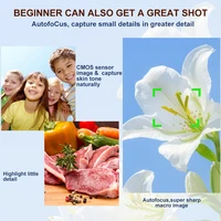 Цифровая камера Ourlife CCD с двумя экранами, портативная цифровая камера с 18-кратным зумом, 5K, винтажный видеорегистратор Vlog, 80 МП, CCD-камера для селфи — изображение 3