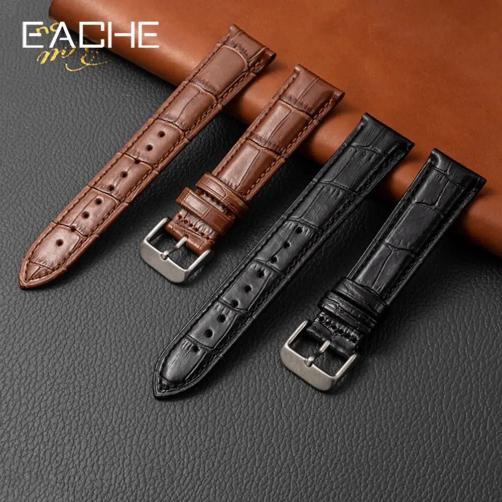 

EACHE Genuine Leather Watch Strap Italy Full Grain Retro Watch Band High Quality 18mm 19mm 20mm 21mm 22mm 23mm 24mm