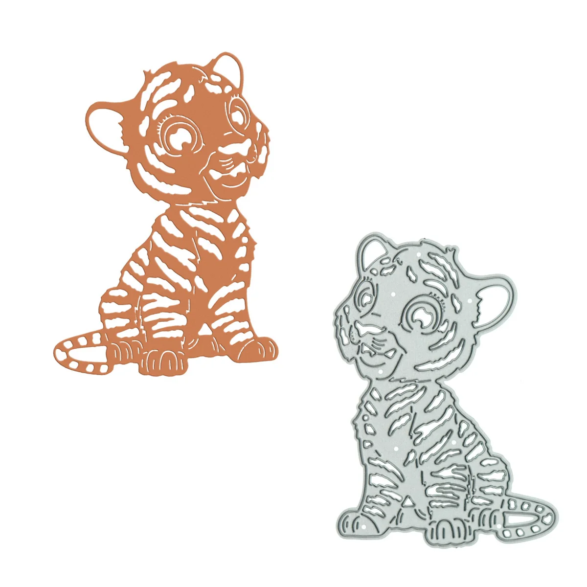

Vivid Cartoon Tiger Metal Die Cut For Scrapbooking Supply Cutting Dies Stencil Photo Album Decorating Paper Clipart Art Work