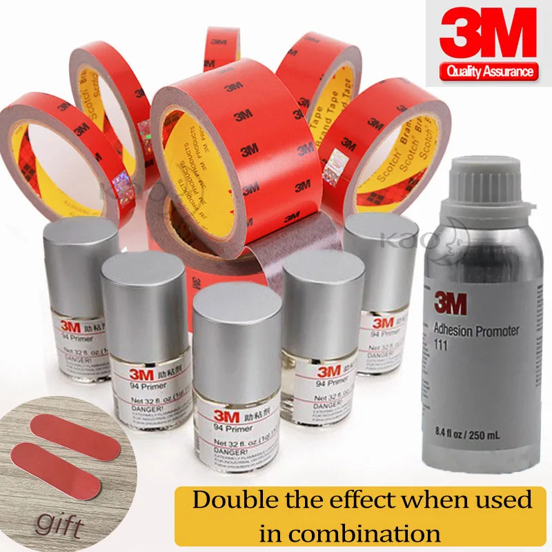 Car Double Sided Adhesive 10ml Aid Glue Automobile Foam Tape Primer