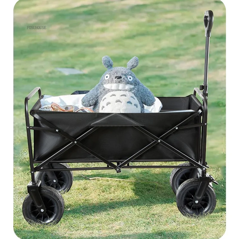 Creative Garden Carts Portable Foldable Cart with Wheels Outdoor Camping Cart Garden Supplies Home Shopping Carts Beach P