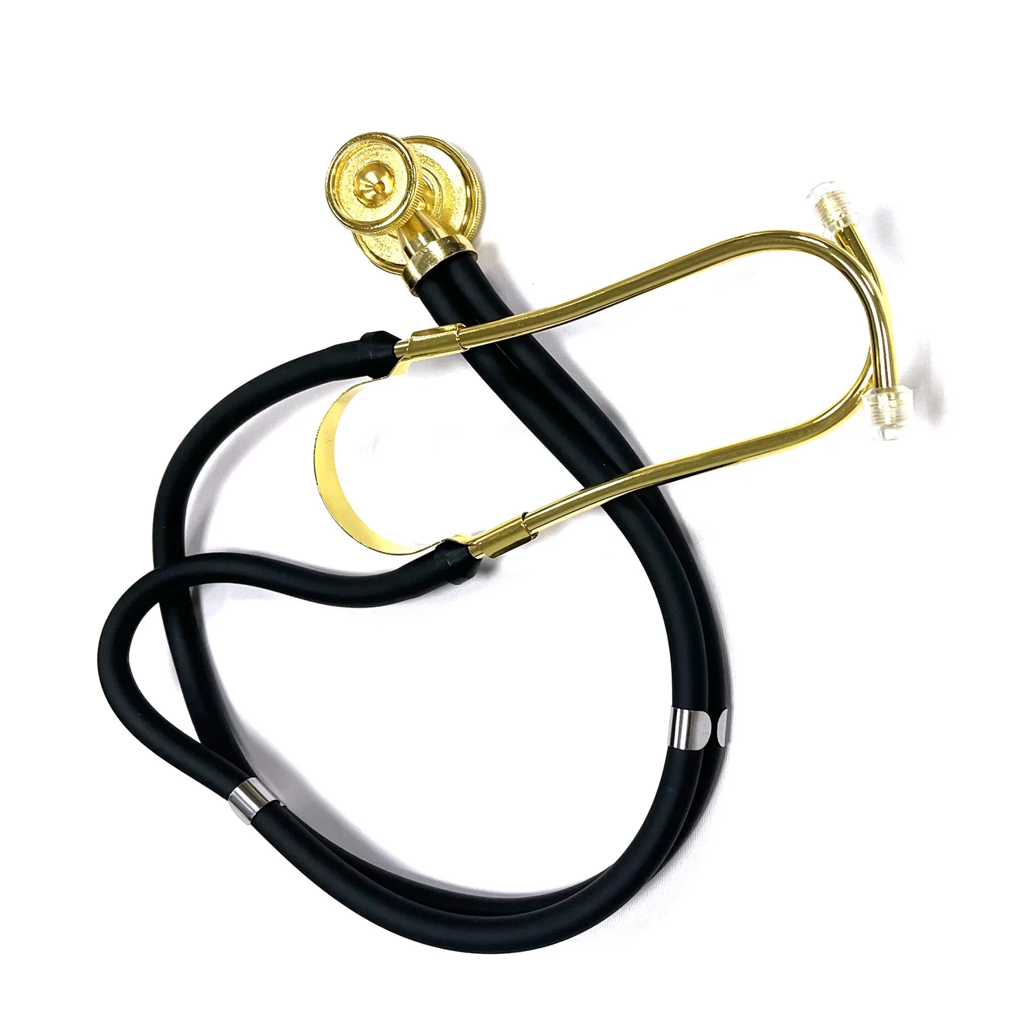 Medical Sprague Rappaport Type Professional Doctor Neonatal Adult Nurse Cardiology 24K Golden Plated Dual Head Gilt Stethoscope