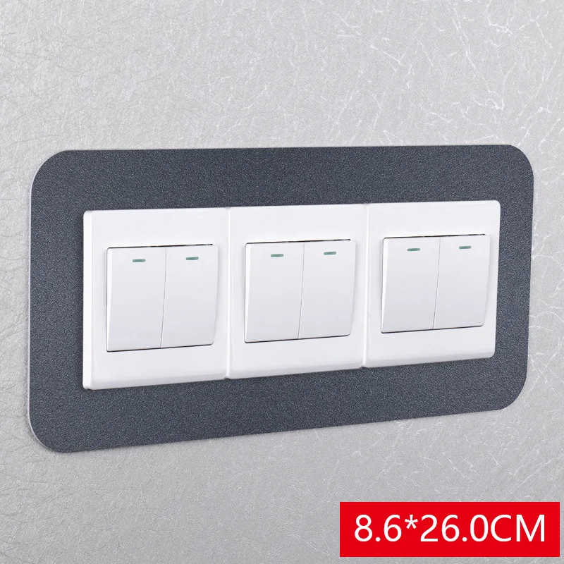 Simple Anti-Dirt Buckle Type Non-Stick Acrylic Switch Sticker Protective Cover Home Living Room Dustproof Decorative images - 6