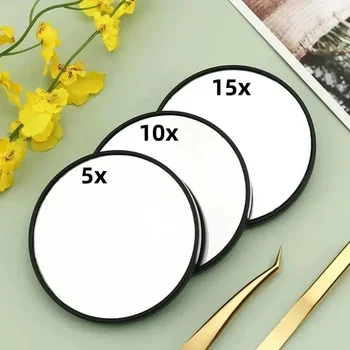 5x/10x/15x Ventosa Specchio ingranditore per trucco Spremitura brufoli Comedone Strumento di bellezza ausiliario Vetro portatile ad alta definizione 1