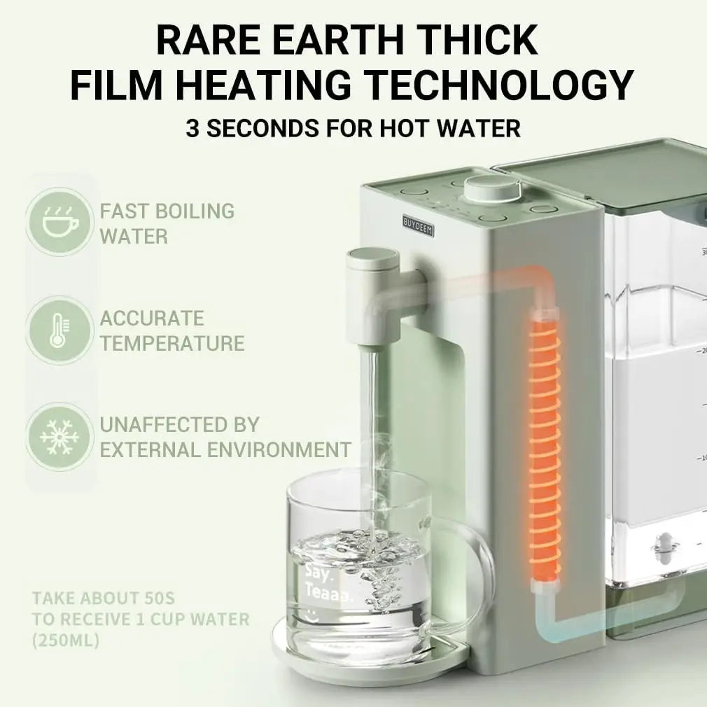 Instant Hot Water Dispenser, Countertop Water Boiler & Warmer for Tea, Coffee and Baby Formula, Adjustable 8 Tempe 2