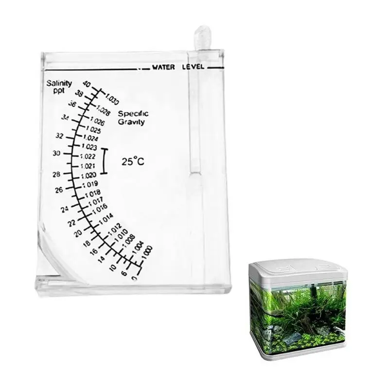 Water quality meter salinity tester accurate sea hydrometer aquarium marine fish tank pond water specific gravity test