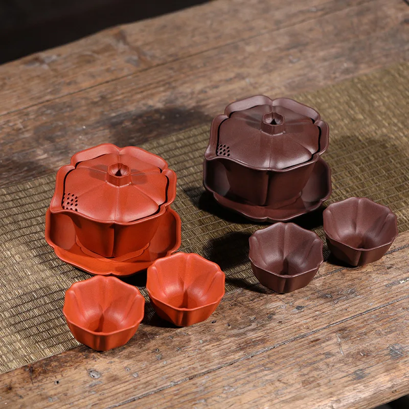 

Gaiwan Golden Tureen Infuser Tea Cup with Lid Mug Chinese Yixing Town Engraving Ceremony Tibetan Maker 180ml Cover Bowl Set
