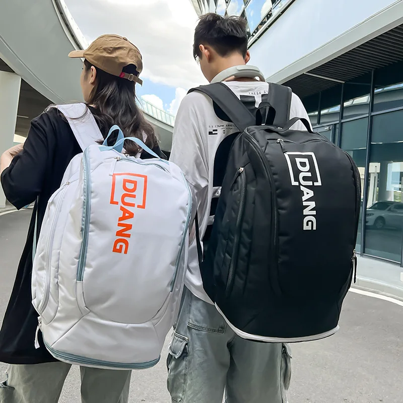 Large Capacity Tennis Racquet Backpack Outdoor Sports Fitness Bag Travel Cycling Daypack Basketball Schoolbag Gift for Men Women
