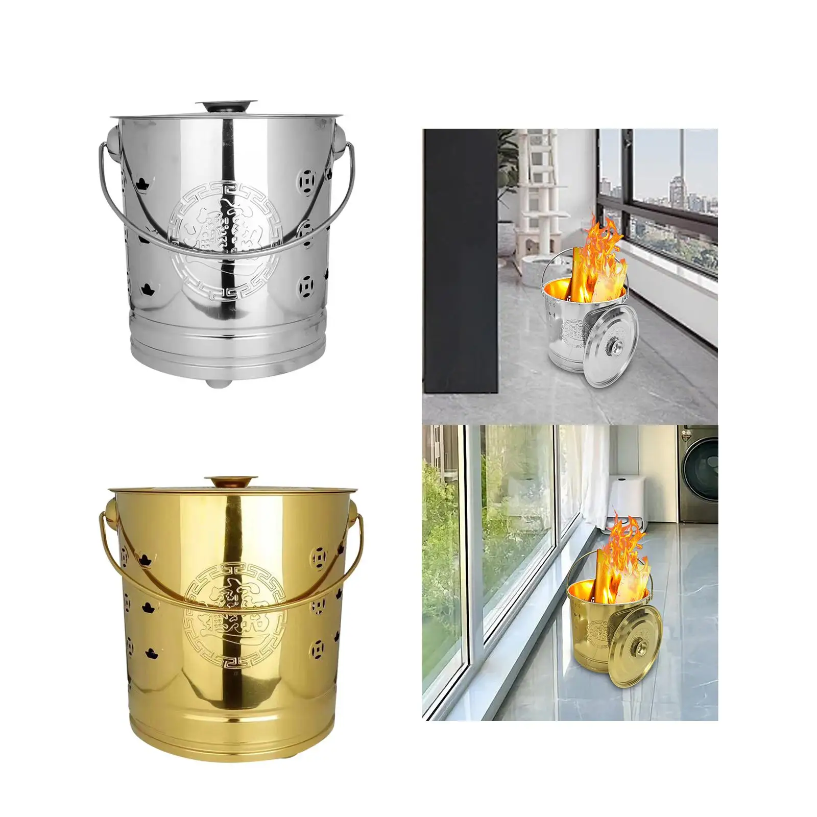 Burning bucket made of hollow metal for waste incineration plants 4