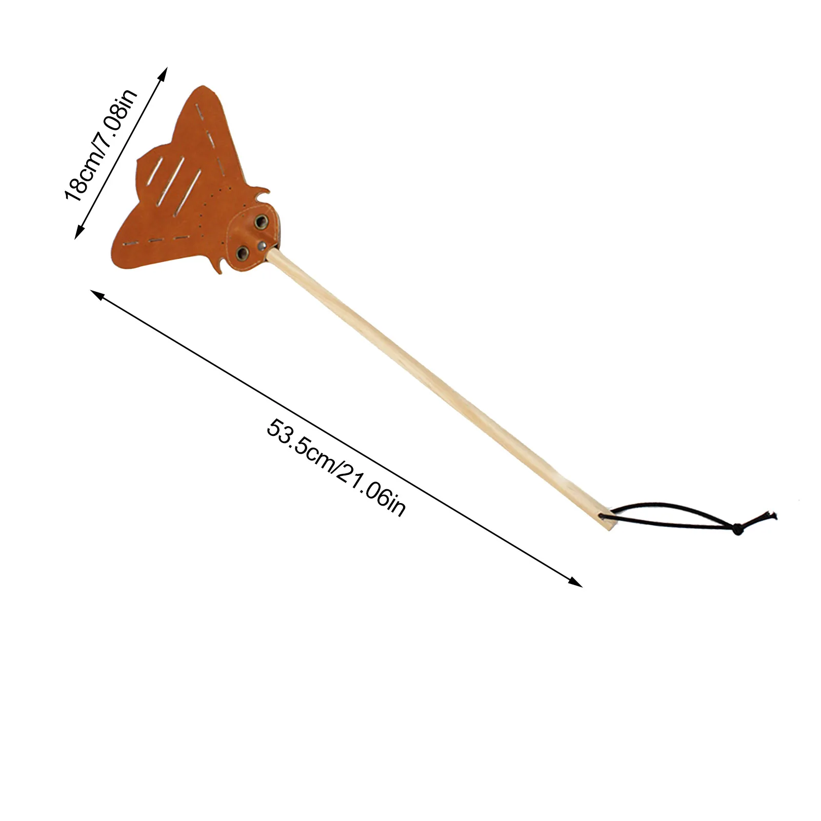 Leather Swatter Wooden Handle Household Fly Swatter Mosquito Slap fly swatter