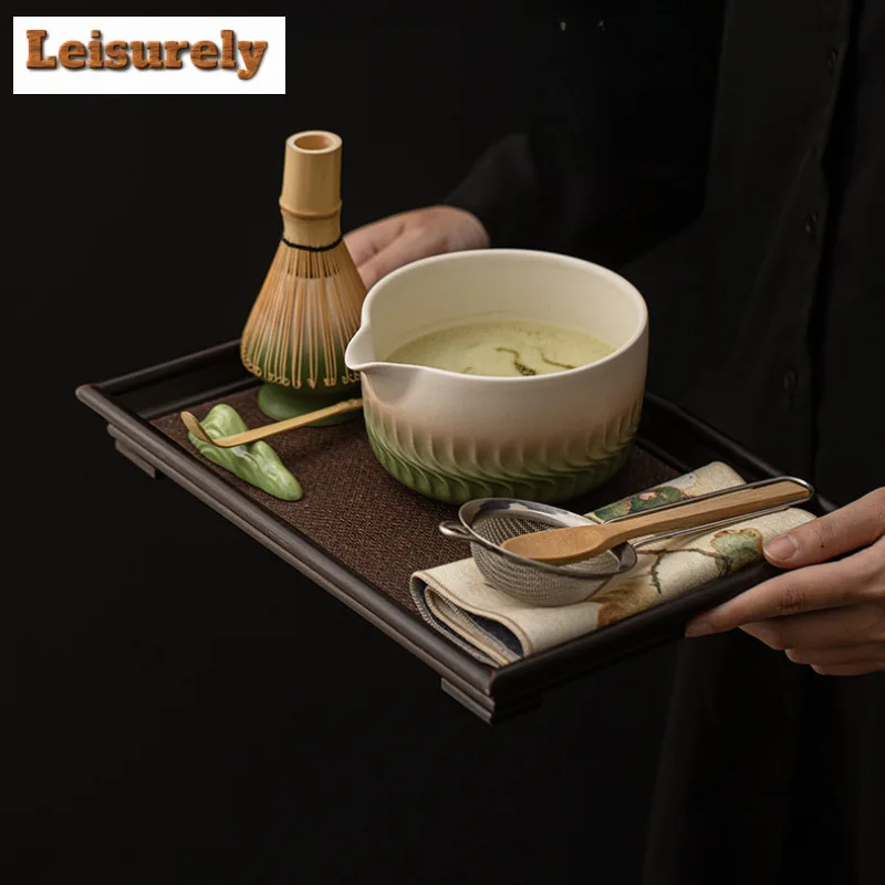 Ancient Pottery Whirlwind Tea Set Complete Set Matcha Beater Japanese Matcha Set Kit Tea Maker Tea Holder Home Tea-making Tools