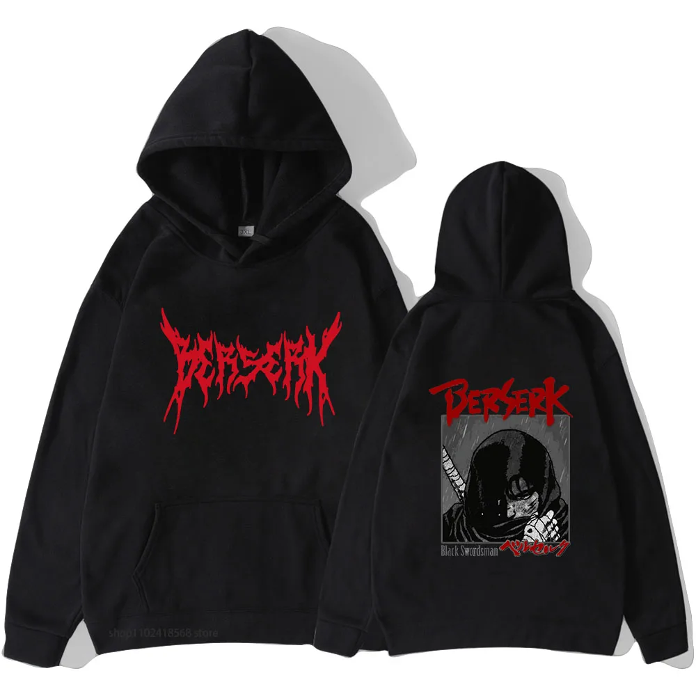 

Berserk Hoodie Japanese Manga Sweatshirts Men's Novelty Long Sleeve Autumn/Winter Clothes Anime Cartoon Hoodie Gothic Pullovers