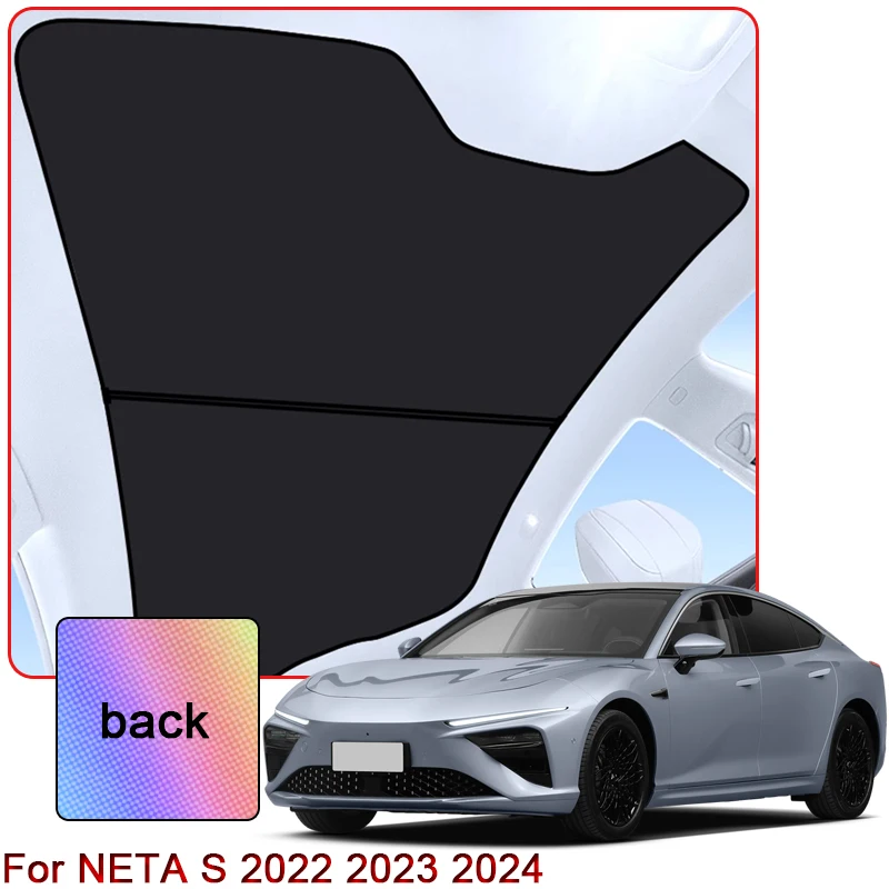 

Colorful Ice Crystal Car Roof Sunshade For NETA S 2022 2023 2024 Car Clip-on Sunroof Skylight Blind Shading Cover Auto Accessory