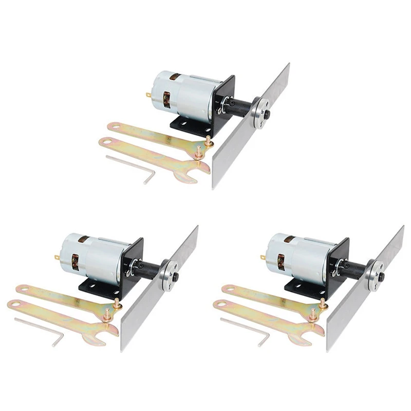 A78U-3X DIY Lawn Mower Set DC 12V 775 Motor Manganese Steel Blade Garden Moving Tools Mini Tool Grass Cutting Machine