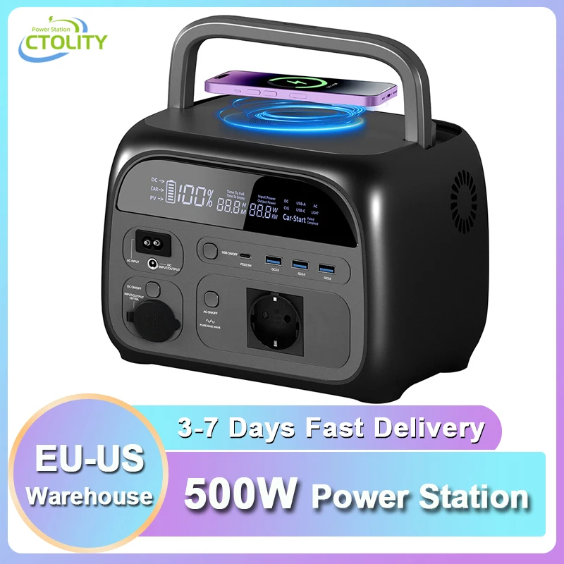 500WPortablePowerStation345.6Wh108000mAhSolarGeneratorLiFePo4Battery110V220VEnergyStorageSupplyCampingOutdoor-AliExpress
