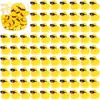 1-100pc Mini Rubber Ducks Set in Bulk with Sunglasses Float Squeak Tiny Ducks Rubber Duck Toy for Kids Party Birthday Supplies 1