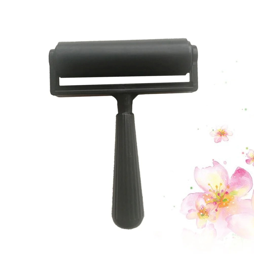 Rubber Roller Brayer Rubber Applicator Brush Roller 10cm For Crafts Ink Printmaking Block Stamping Printing Applying Glue paint roller rubber roller brush