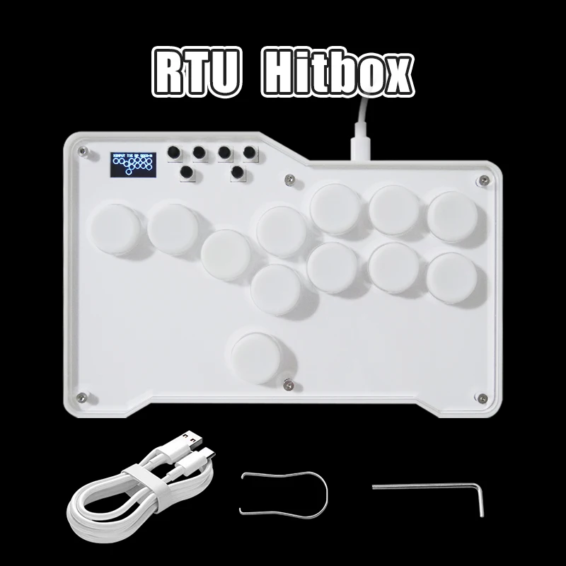 Arcade Fight Stick Mini Hitbox Tutti I Pulsanti Style Hot Swap Cherry Mx Arcade Stick Controller Pico Gp2040 Per Pc/Ps4/Ns