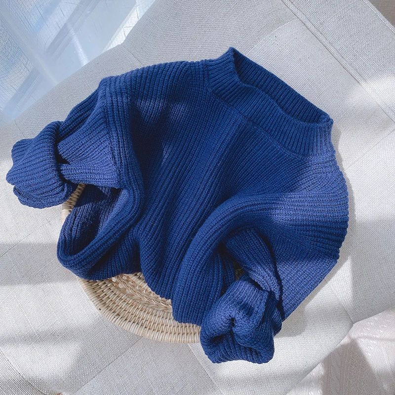 Cashmere Sweater Baby Girls Sweater Melario Solid Color Baby Girls Soft Wool Knitted Sweater for Children's Tops Clothes Kids Pullover Sweaters