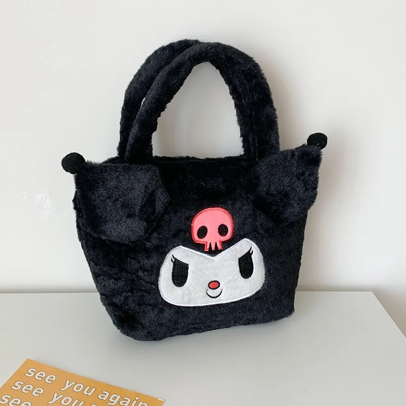 Hello kitty-Bolso de mano de felpa para mujer, bolsa de mensajero oblicua, Tutorial, bonito Guigou de Jade, regalo de cumpleaños