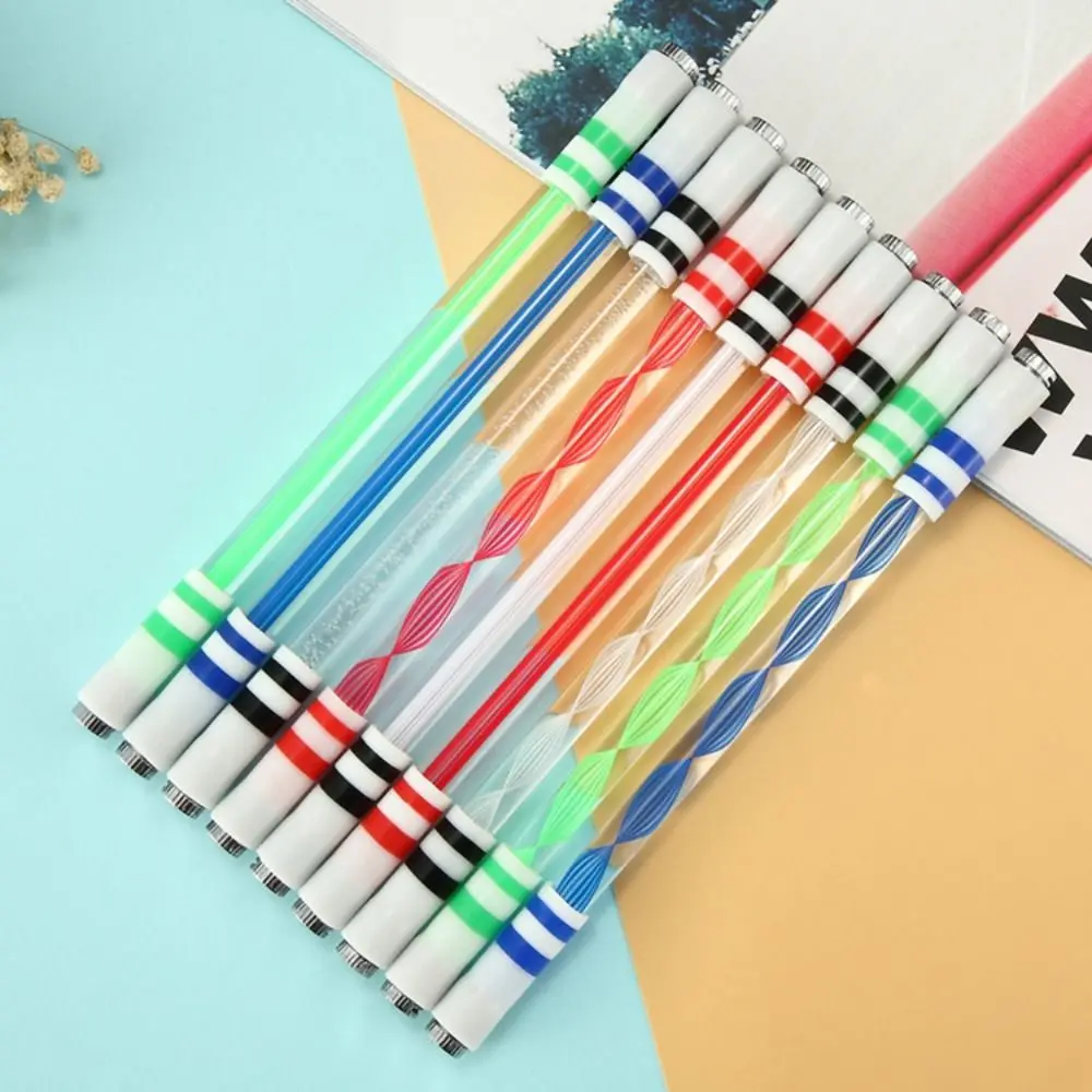 LED Luminous Spinning Pen Creative Rolling Special Pen Kids Release Pressure Spin Toy Pocket Led Flash Spinning multifunction pen deformation toy robot pen