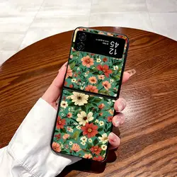 Colorful Flowers Phone Case Cover - Galaxy Z Flip 5G (Mix01)