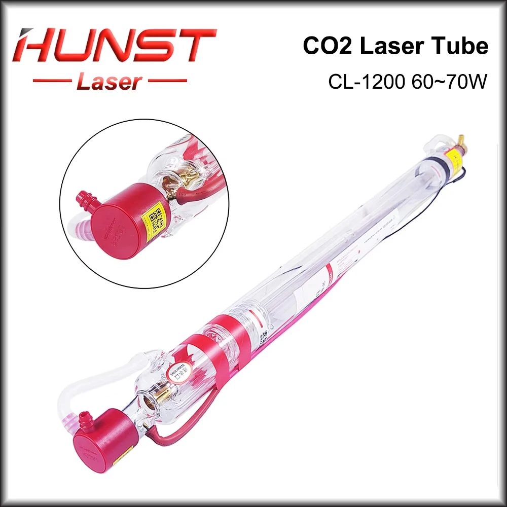 HUNST EFR 70W CO2 Laser Tube Diameter 55mm Laser Light Length 1200mm Tube Suitable For Engraving And Cutting Machine