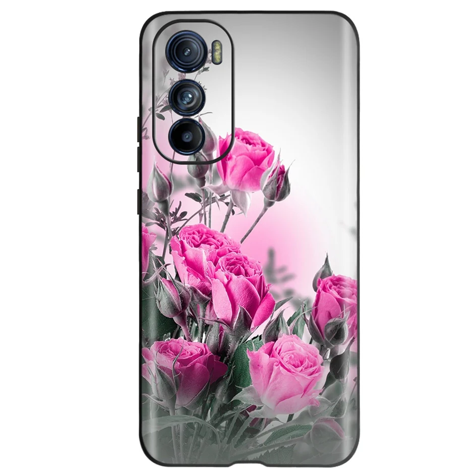 Фото Чехол для Motorola Moto Edge 30 5G, Мягкая силиконовая задняя крышка 6,5 дюйма для Motorola Edge30 5G, чехол для телефона, черный защитный бампер из ТПУ №2