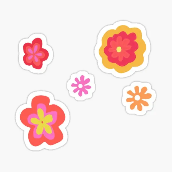 Y2K Indie Flower Stickers 5PCS Stickers for Decorations Stickers ...