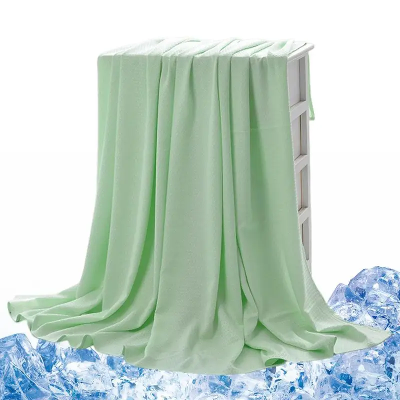 

Summer Cooling Blanket Air Conditioning Quilt Skin-friendly Bamboos Fiber Light And Thin Breathable Cooling Quilt For Home