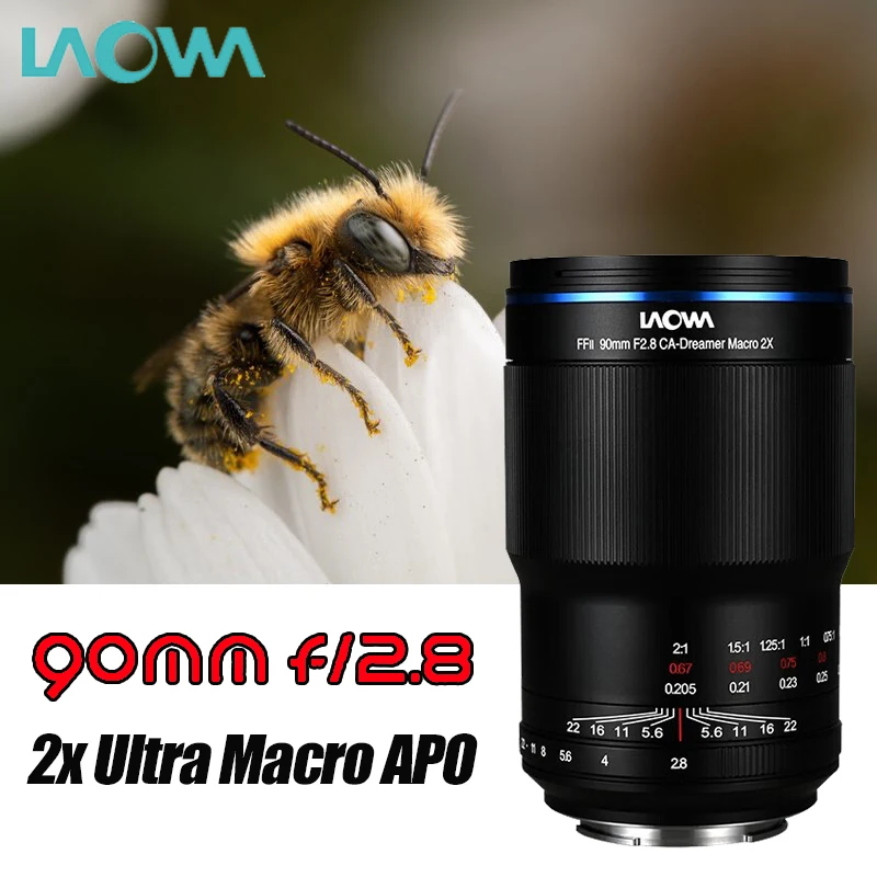 Venus Optics Laowa 90Mm F/2.8 2X Ultra Macro Apo Lens Per Sony E Canon Rf Leica L Nikon Z Mount Camera Come Zve10 R5 Zfc A6000