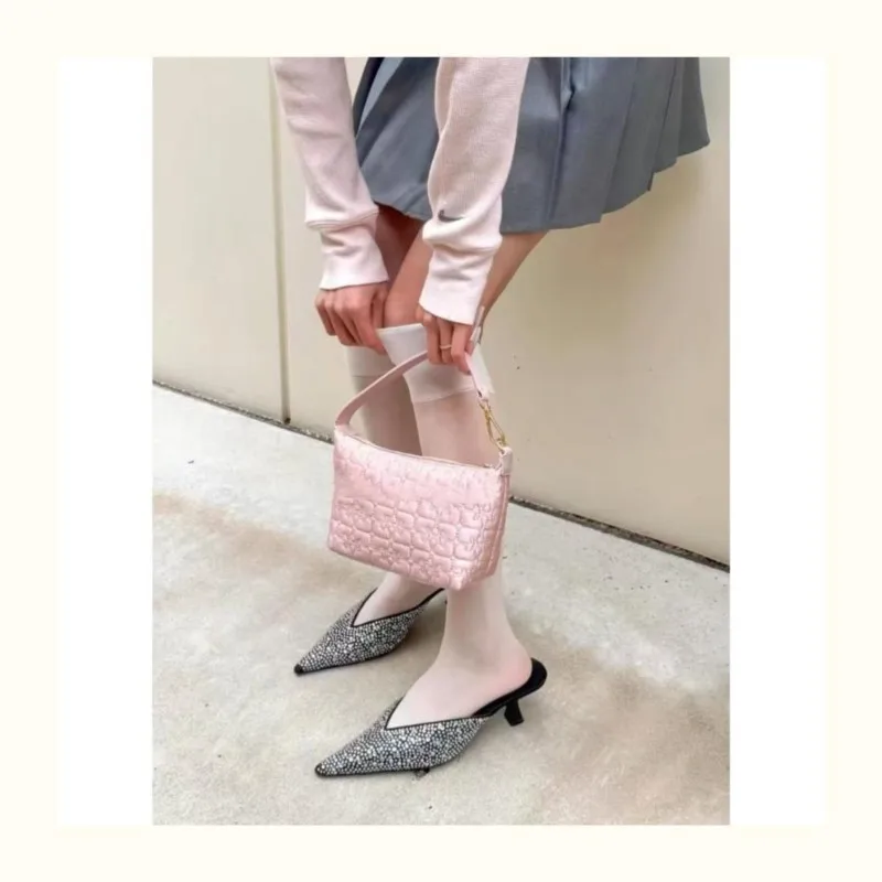 JIAERDI Fairycore Aesthetic Pink Y2k Hand Bag Women High Street Casual Handle Shoulder Bags Purse Female Retro Sweet Cute Wallet