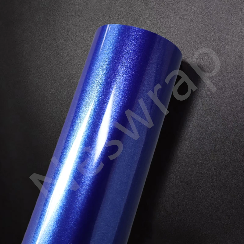 

Premium gloss metallic Portimao blue vinyl wrap foil Gloss metal wrap vinyl for car wrapping easy install quality Warranty