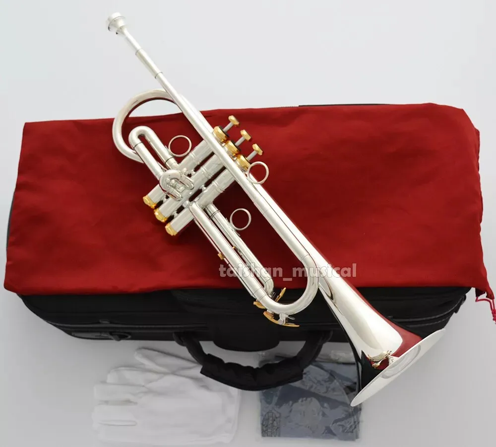new Professional Silver Trumpet HORN Bell size: 135mm