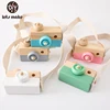 Let'S Make 1Pc Wooden Baby Toys Fashion Camera Wood Pendants Montessori Toys For Kids Wooden Diy Present Nursing Gift Baby Block 1