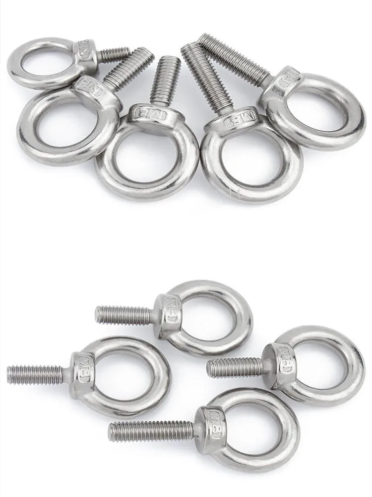 Parafusos, Anel Loop Buraco, Cabo Corda Eyebolt,