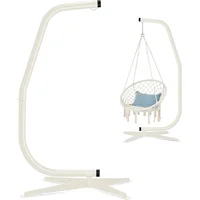 Metal Hanging Hammock C-Stand for Chair/Weather-Resistant Finish, Offset Base - Stand Only 1